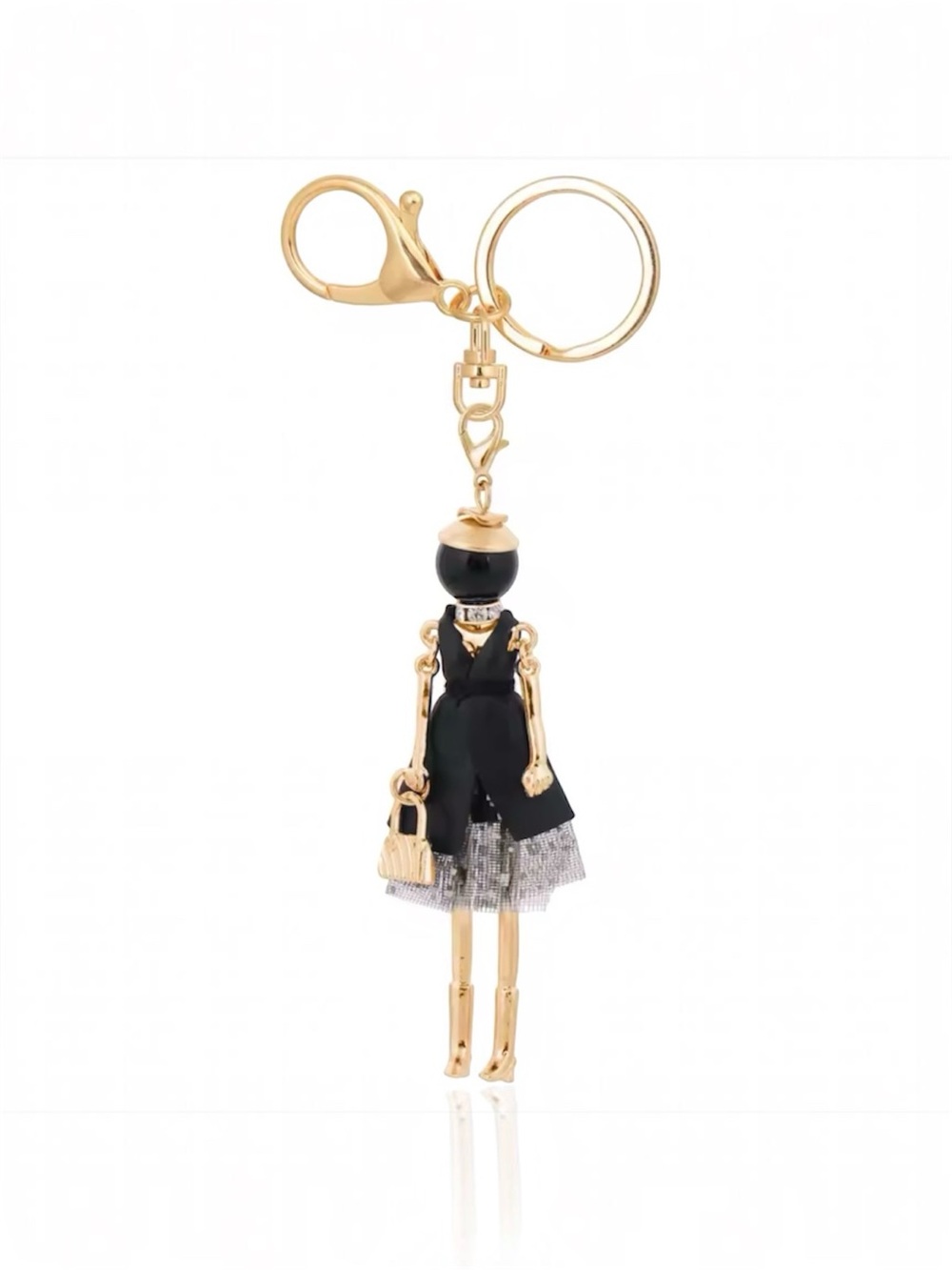 Bundle of 3 Bag Charms - Doll Keychain, Cherry Keychain & Mini Purse Charm 🍒 - Picture 9 of 16